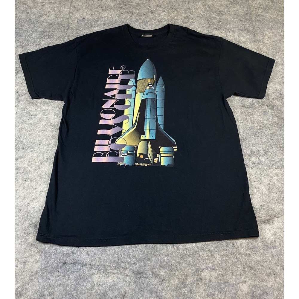 Billionaire‎ Boys Club T-Shirt Mens XL Black Space Shuttle Rocket Graphic Miami